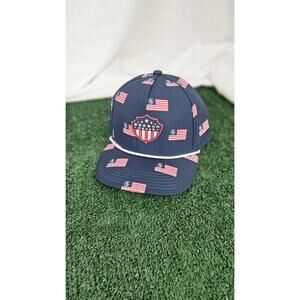 Googan Squad American Flag Hat Snapback Cap USA Patriotic Fishing Gear NWT